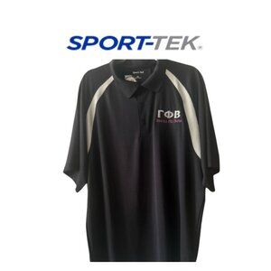 NWT Mens Gamma Phi Beta Sport Tek Performance Golf Polo Size 2XL Dad/Brother/BF